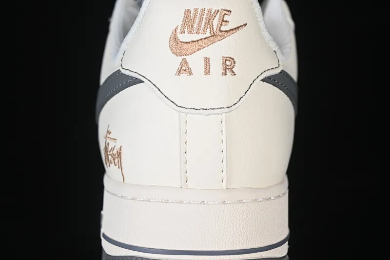All categories Nk Air Force 1 Air Force series Nk Air Force 1 Low Air Force low-top Nike Air Force 1'07 Low Stusi co-branded rice dark gray gold label Air Force 1 low-top casual sneakers XX3168-223